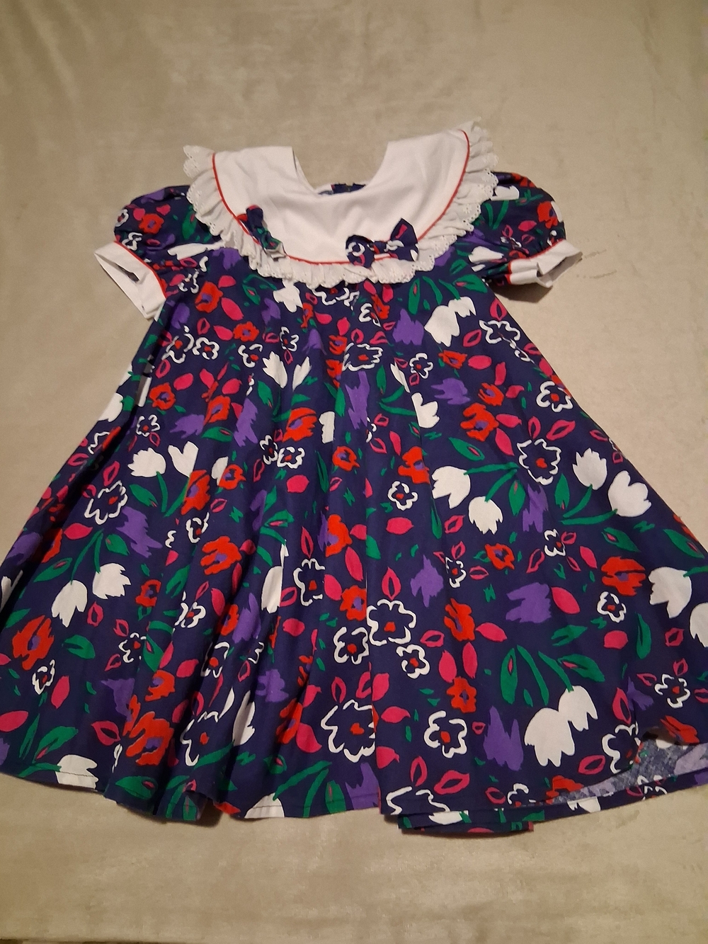 NWOT- Bryan & Co. Lace Detail Circle Dress. Size 6X